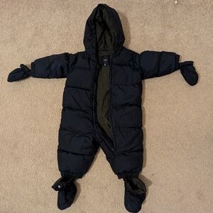 GAP Navy Baby Snow suit with Mittens and Booties